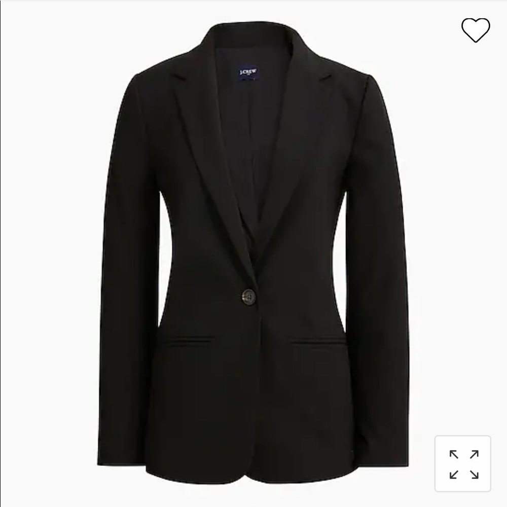 Oversized black blazer j crew mercantile